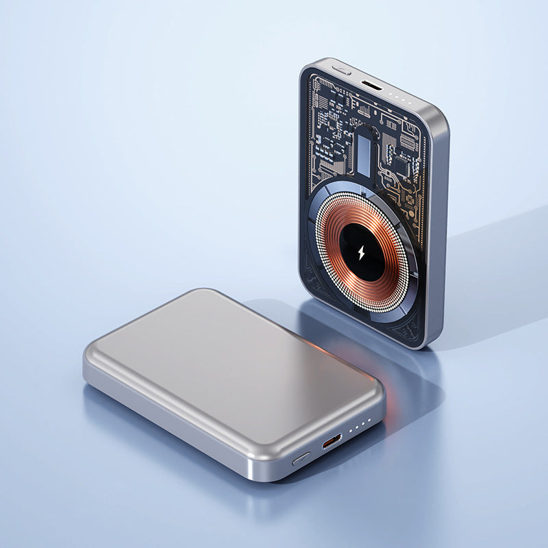 Magnetisk powerbank med Qi-teknologi Skanto