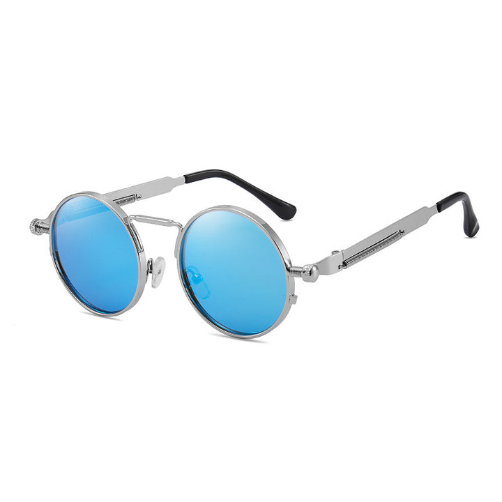Dame elegant rund metallbrille Skanto