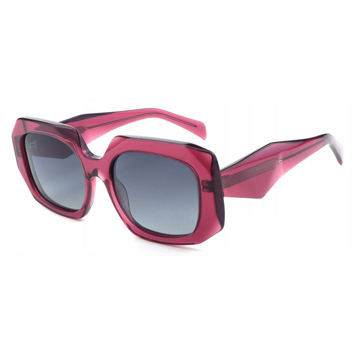 Dame oversized solbrille med innovativ ramme og moderne geometri Skanto