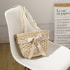 Elegant basket bag with decorative lace trim Skanto