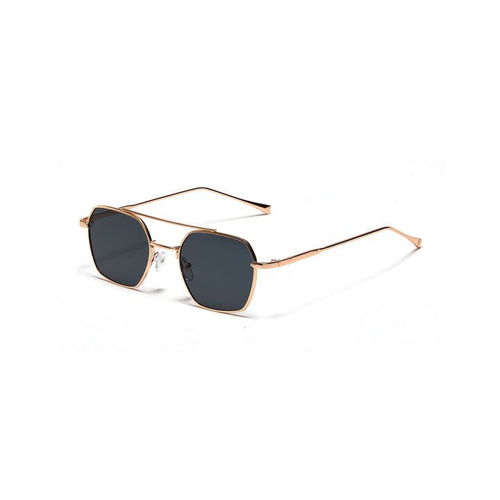 Dame filigrane solbriller med elegant polygonal ramme Skanto