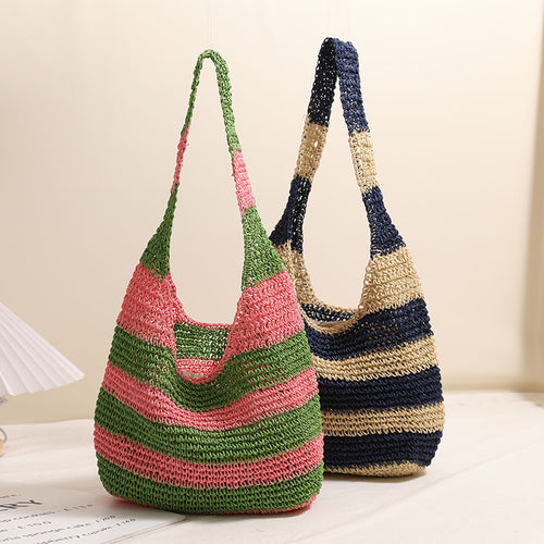 Easy-to-carry bag in striped design Skanto