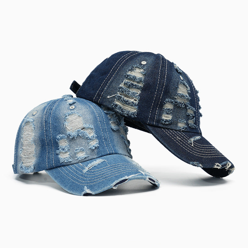 Dame trendy Ødelagt-basecap Skanto