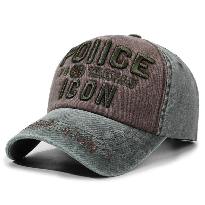 Herre Vintage-inspirert Brodert Baseball Caps Skanto