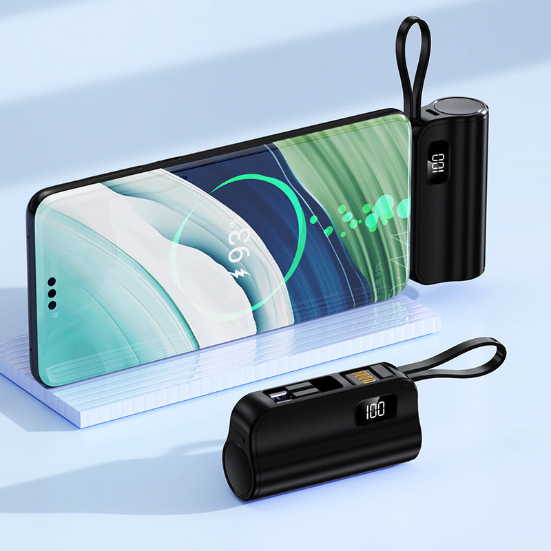 Mini-Powerbank med rask ladeport og allsidige funksjoner Skanto
