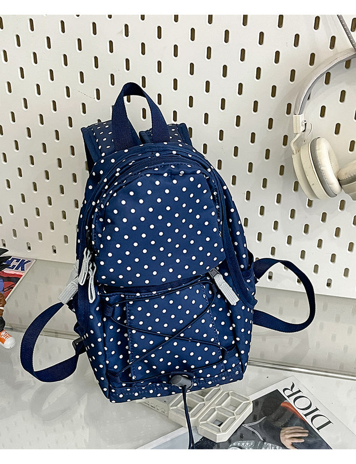 Lett polka dot mini skole ryggsekk