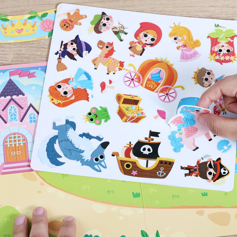 Norvo | Gjenbrukbare Montessori klistrebøker med ulike temaverdener