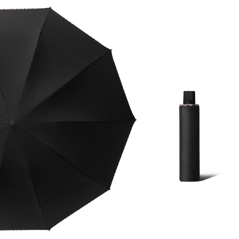 Kvinne Ultra-Lett Sammenleggbar Paraply med Solid Ramme Skanto