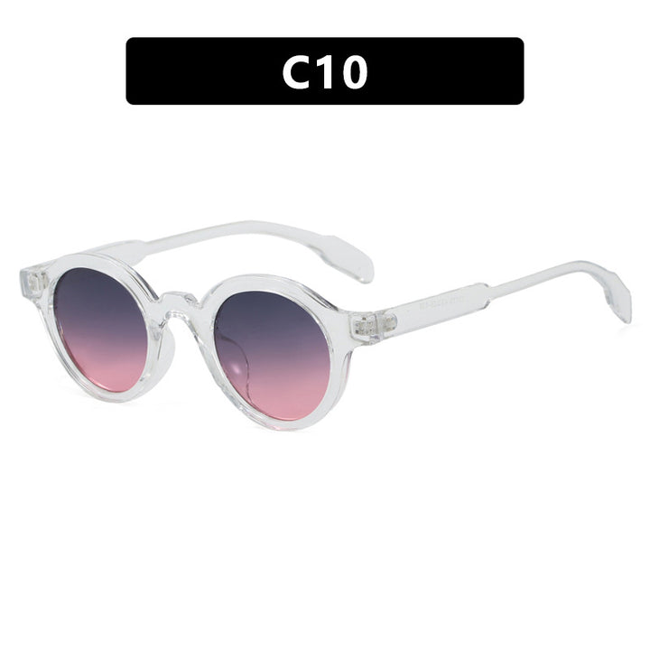 Women's trendy round sunglasses with high-quality, flexible frame Skanto