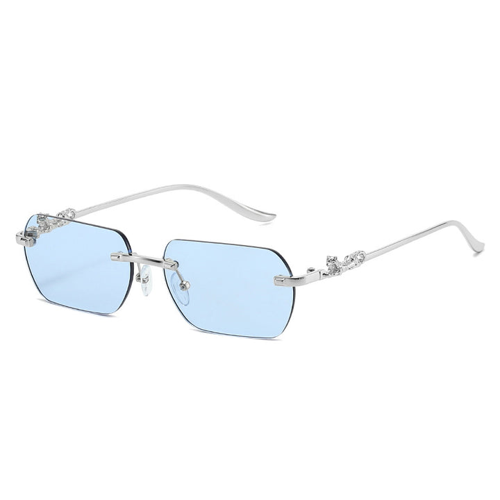 Damer elegant halvmellomrammebrille med dekorative detaljer Skanto