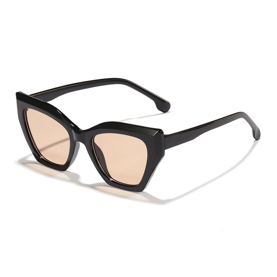 Dame moteriktige solbriller med elegant Cat-Eye-design og slitesterk ramme Skanto