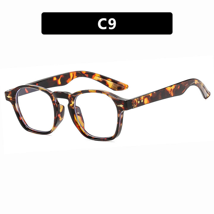 Women's fashionable rectangular glasses with transparent frame Skanto