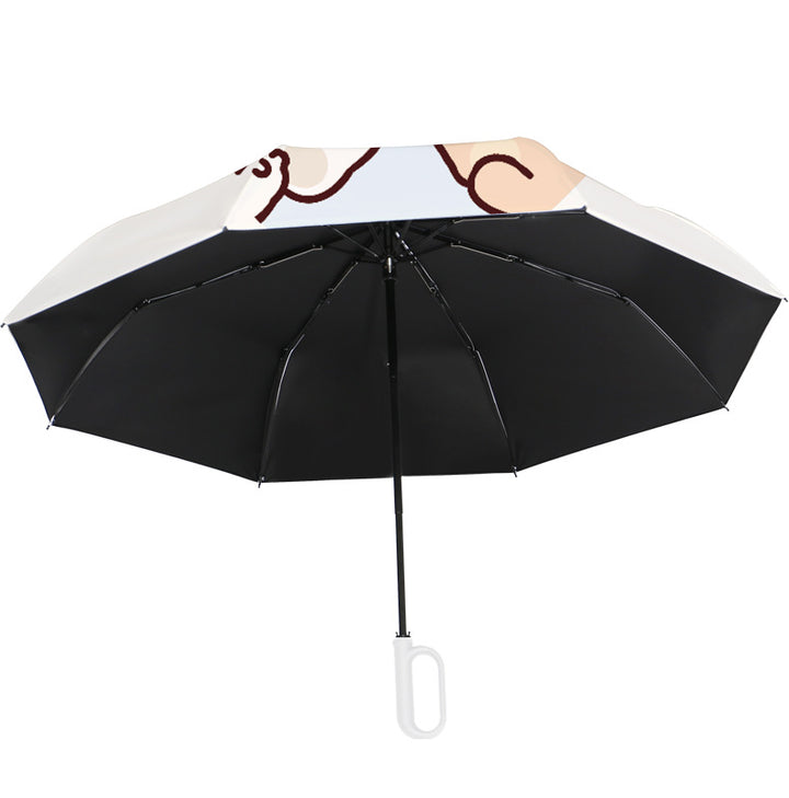 Dame faltbar paraply med leken dyremotiv Skanto