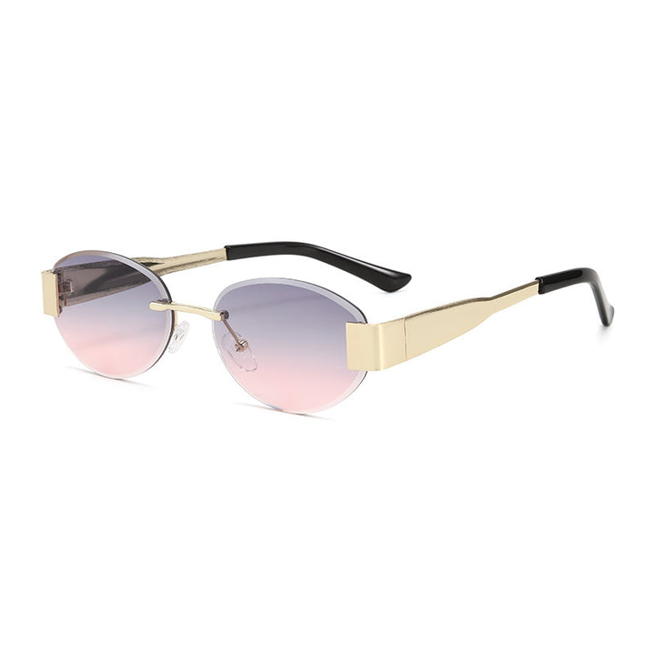 Women's glamorous sunglasses with clear, elegant frame and protective UV filter Skanto