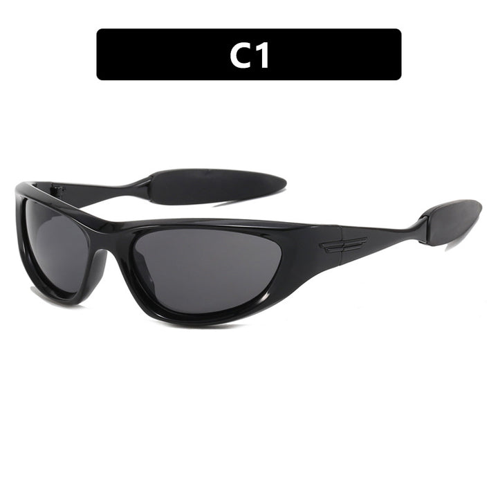 Women's sporty sunglasses with rubberized design Skanto