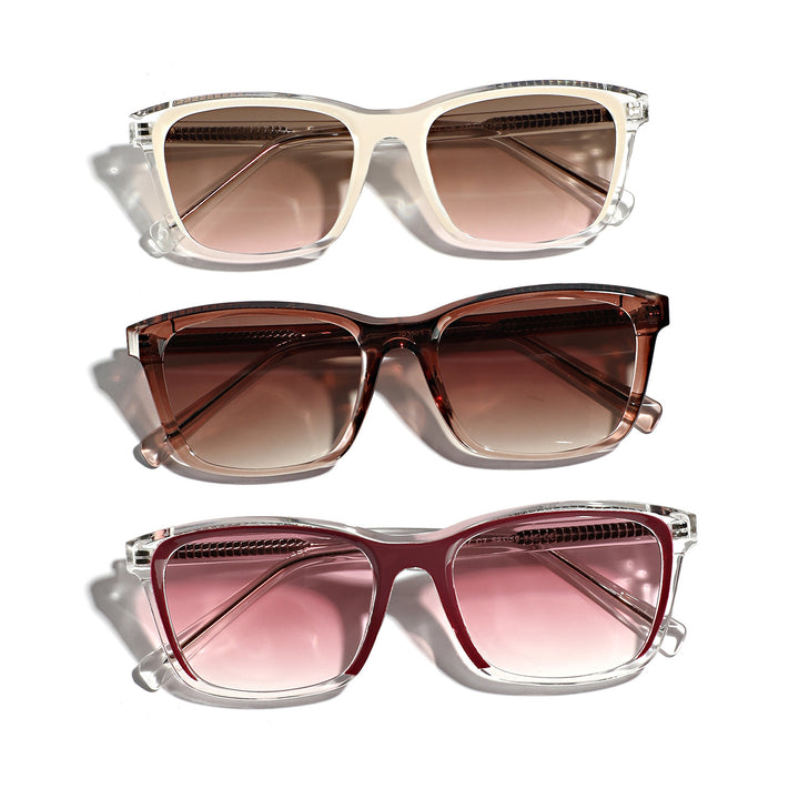 Dame moteriktig solbrille med stilige og beskyttende glass Skanto