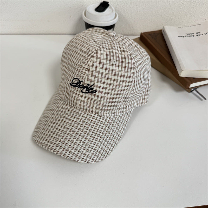 Herre Casual Rutet Baseball Caps Skanto