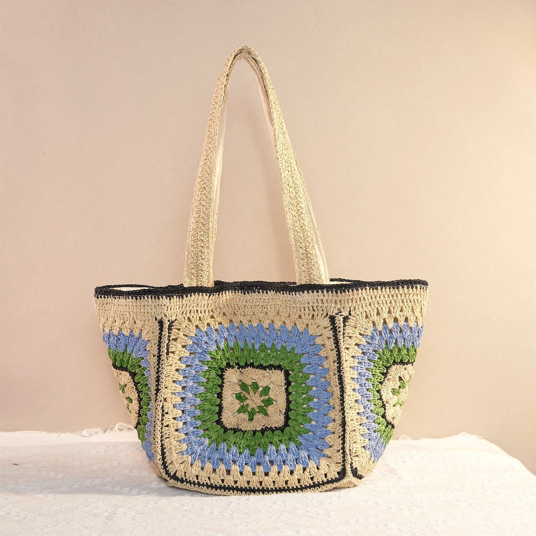 Umhængetaske med Unikt Granny-Square-Design Skanto