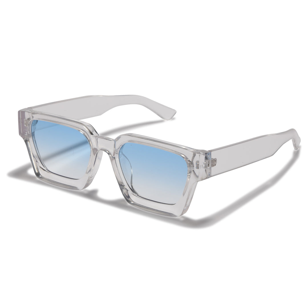 Dame fashion solbrille med klar ramme og gradient linser Skanto