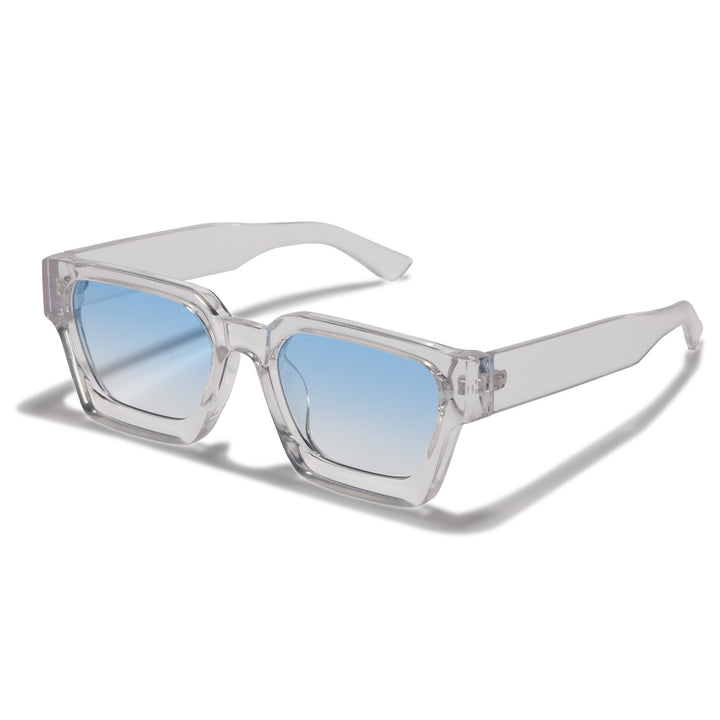 Dame fashion solbrille med klar ramme og gradient linser Skanto