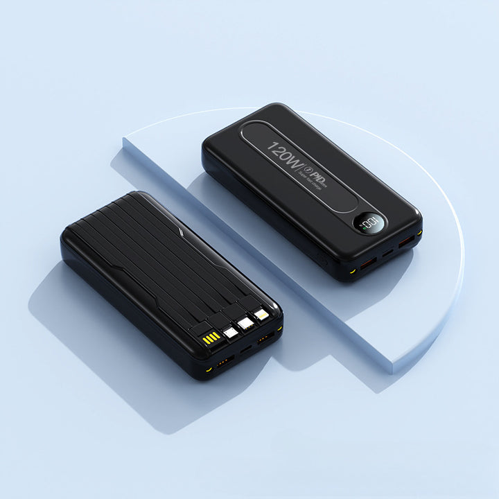 Høyytelses powerbank med digital skjerm og hurtigladingsfunksjon Skanto