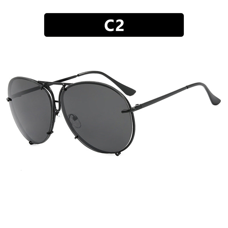 Women's Aviator Sunglasses with Stylish Metal Frame and UV Protection Skanto