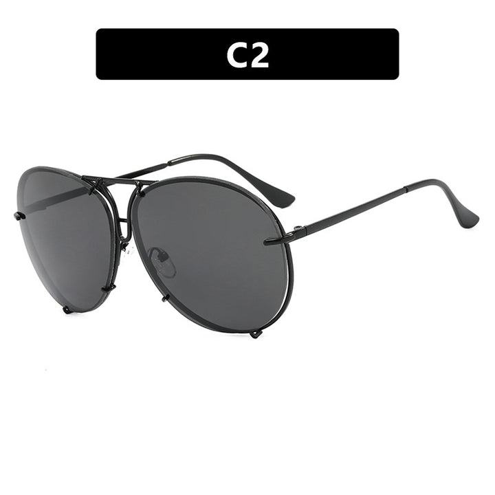 Women's Aviator Sunglasses with Stylish Metal Frame and UV Protection Skanto