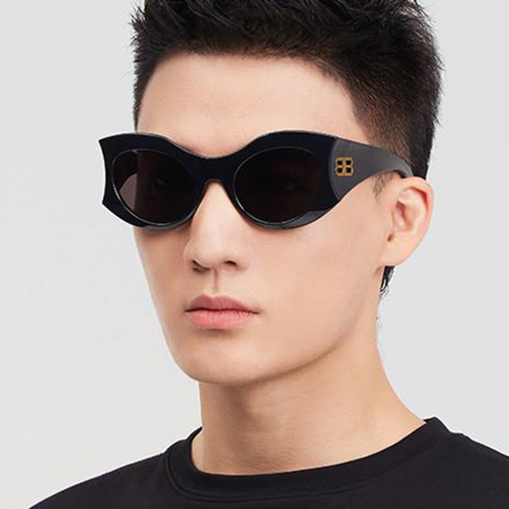 Women's Stylish Cat-Eye Sunglasses with High-Gloss Design and Protective Lenses Skanto