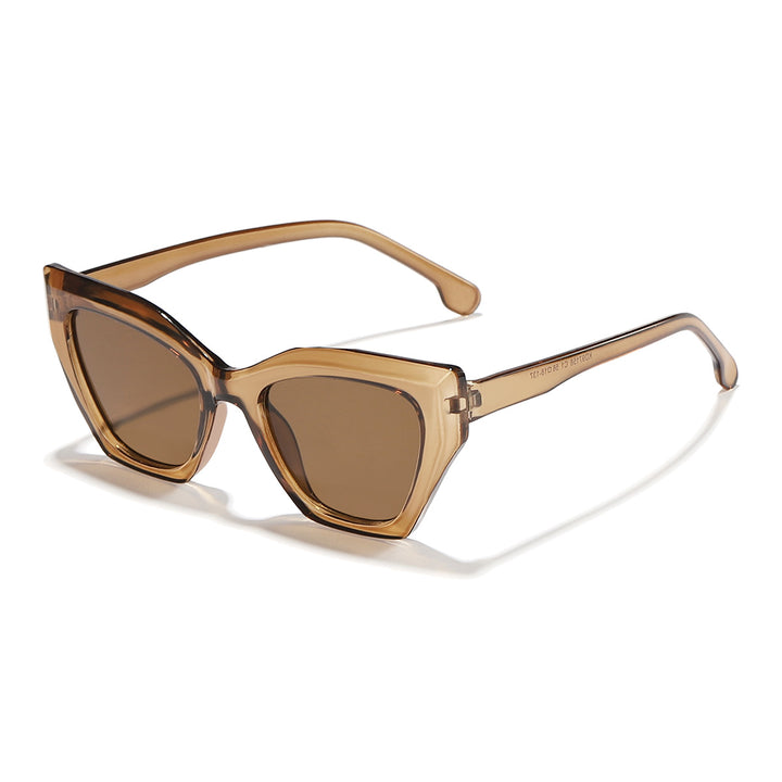 Dame moteriktige solbriller med elegant Cat-Eye-design og slitesterk ramme Skanto