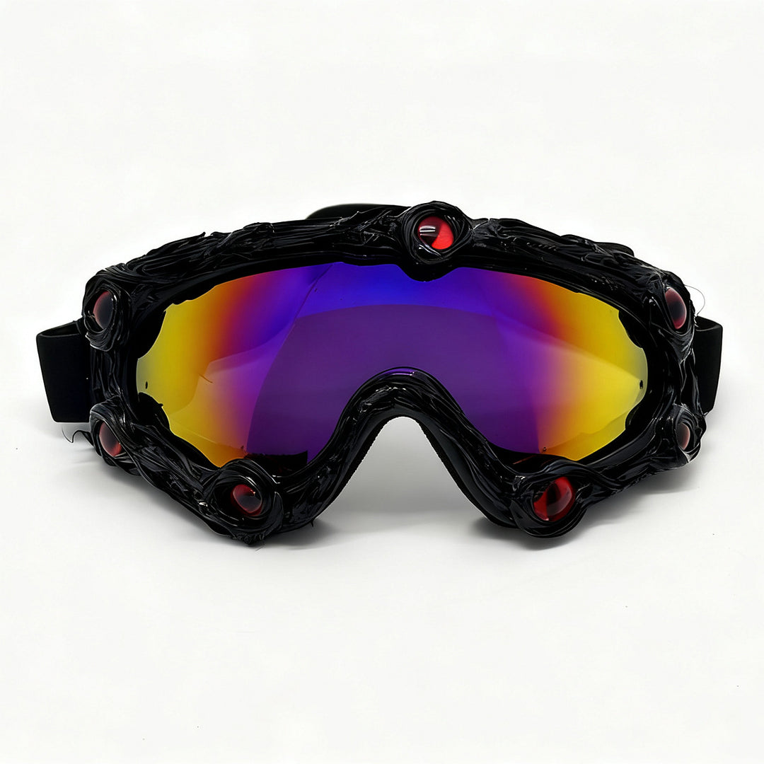 Dame skibrille i futuristisk design med dekorative detaljer Skanto