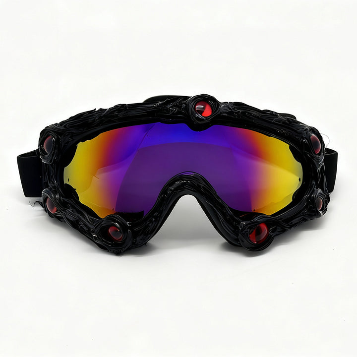 Dame skibrille i futuristisk design med dekorative detaljer Skanto