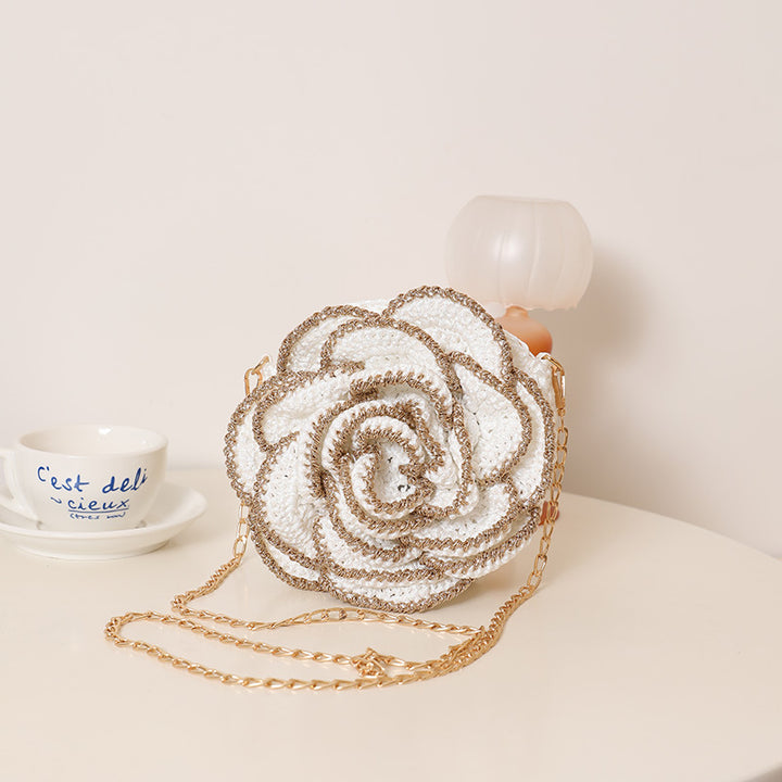 Shoulder Bag in Romantic Rose Design Skanto