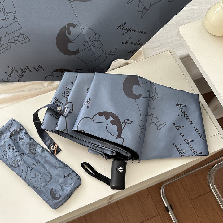 Damer Automatisk paraply med kreativt tegneseriedesign Skanto