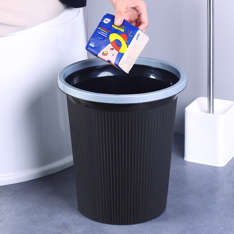 Women's elegant and practical trash can with ribbed surface Skanto