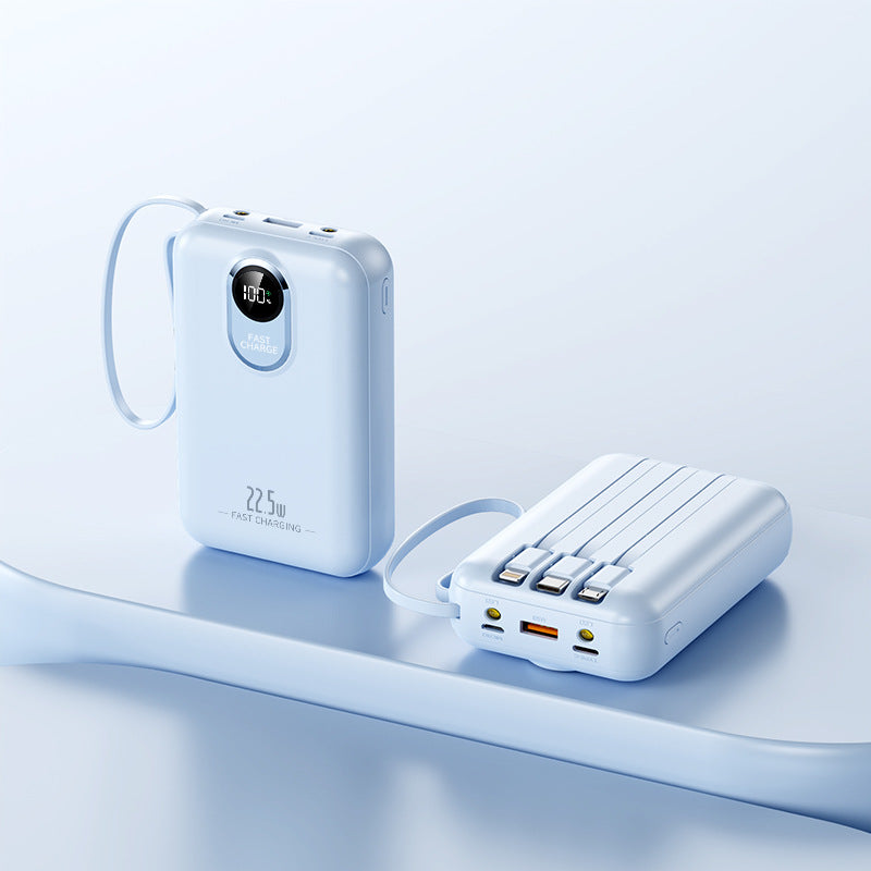 bærbar powerbank med hurtigladerfunksjon og digital restvisning Skanto