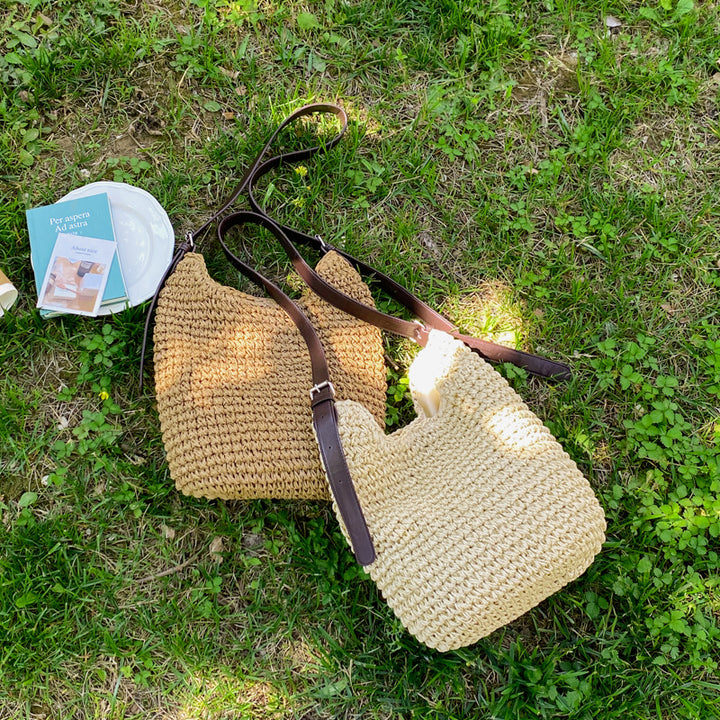 Tote bag i flettet materiale Skanto