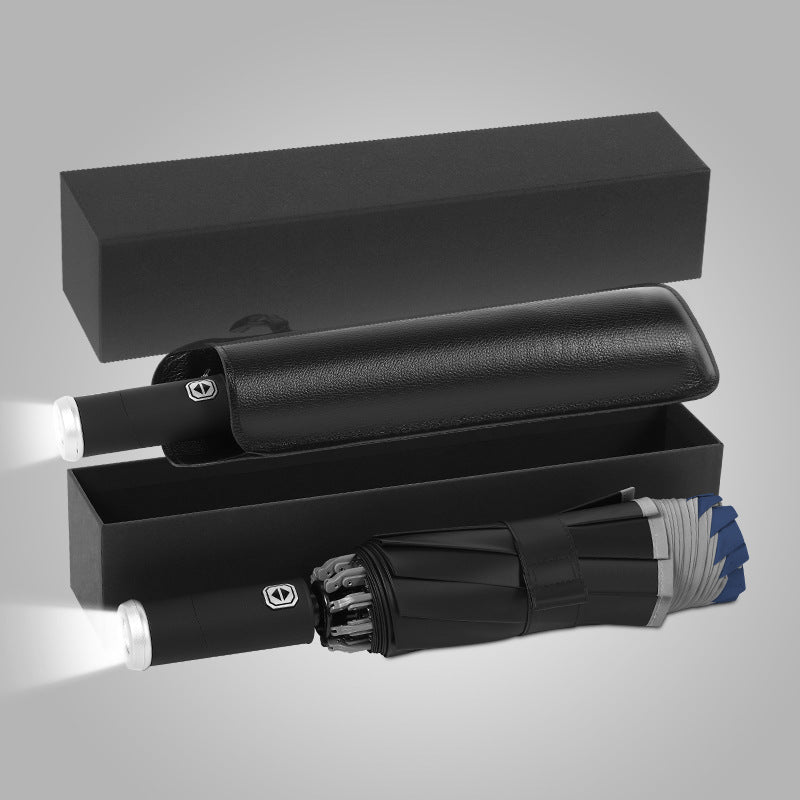 Damer kompakt og innovativ dobbel-trigger-regnparaply Skanto