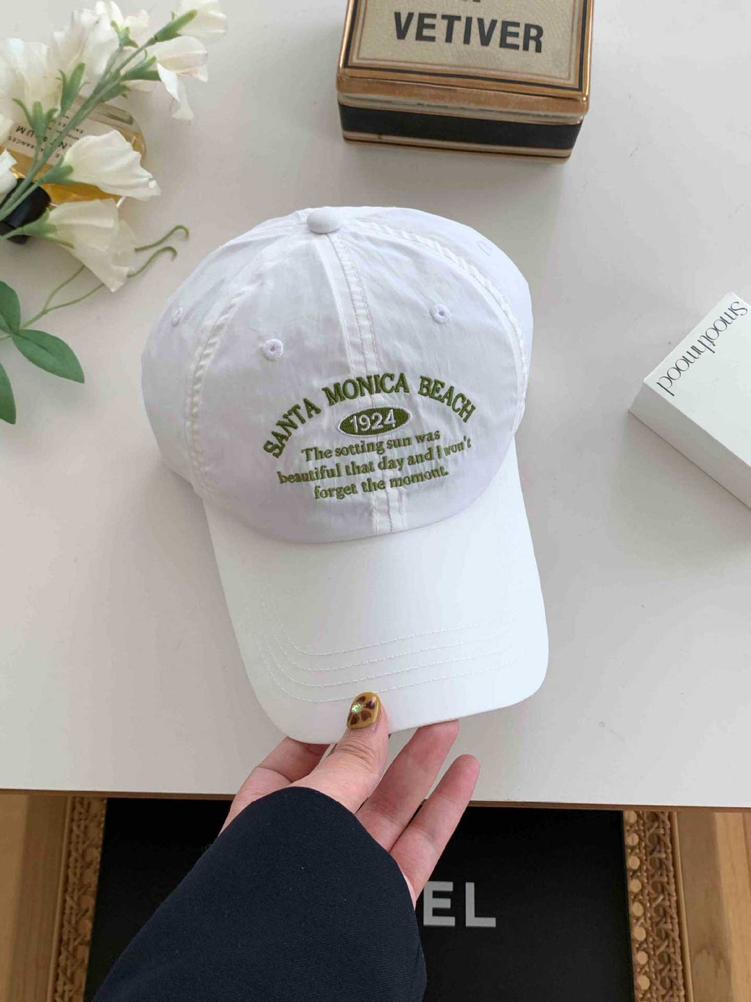 Dame's Casual Brodert Caps Skanto