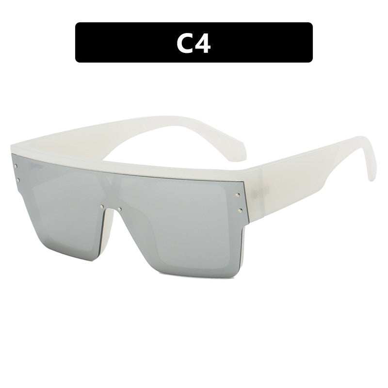Dame futuristisk Oversized-solbrille med klare glass Skanto