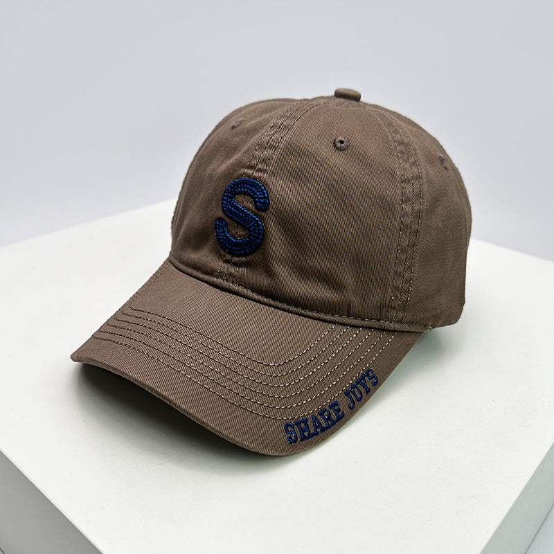 Herre Casual Bomull Slitt Caps Skanto
