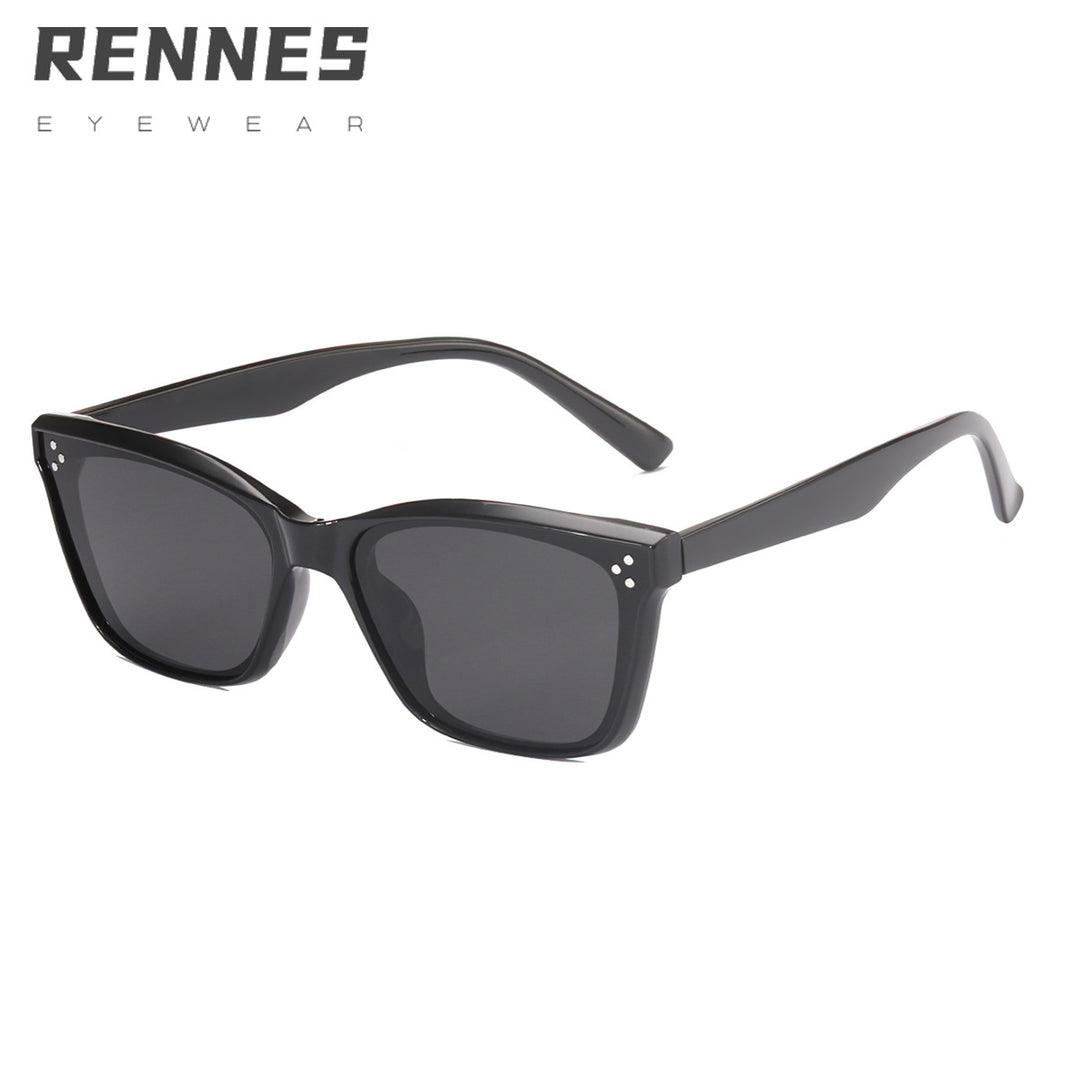 Dame retro-inspirert solbrille i iøynefallende mønster Skanto