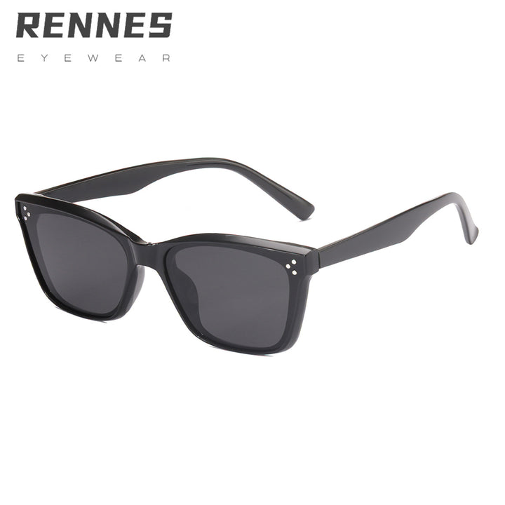 Dame retro-inspirert solbrille i iøynefallende mønster Skanto
