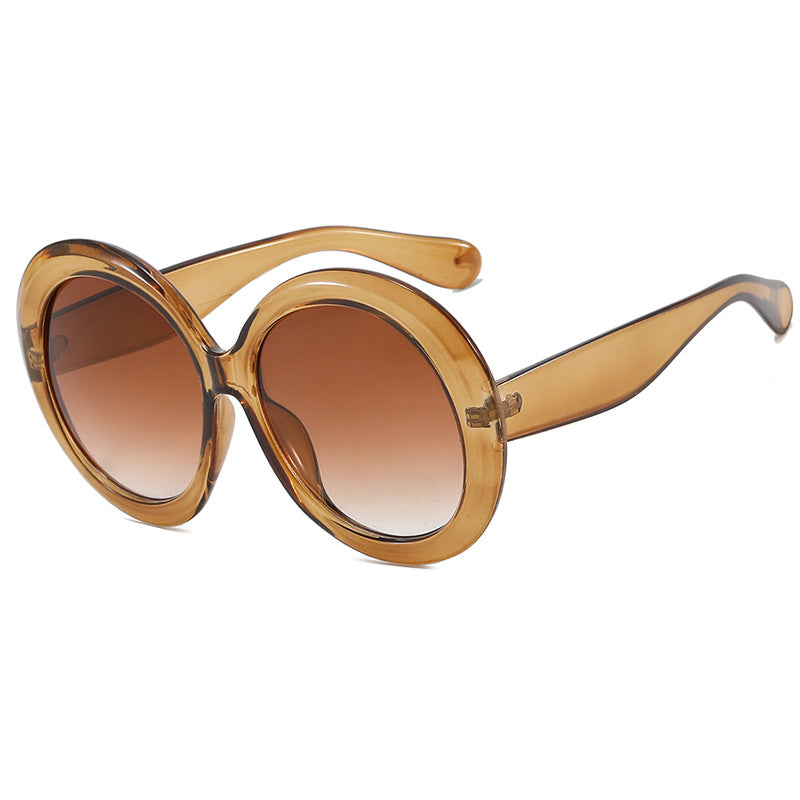 Women's fashionable sunglasses with large frame and UV protection Skanto
