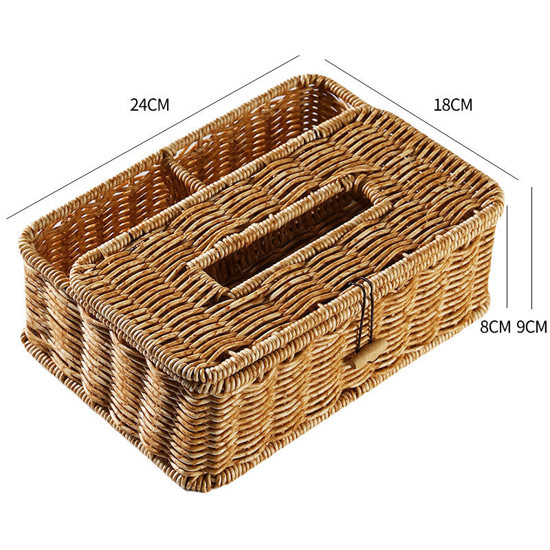 Håndvevd Multi-Compartment Oppbevaringskurv Skanto