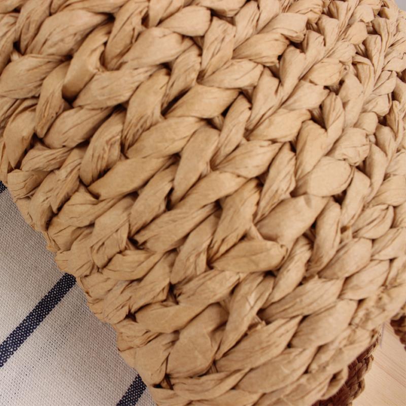 Umhengerbag av flettet naturmateriale Skanto
