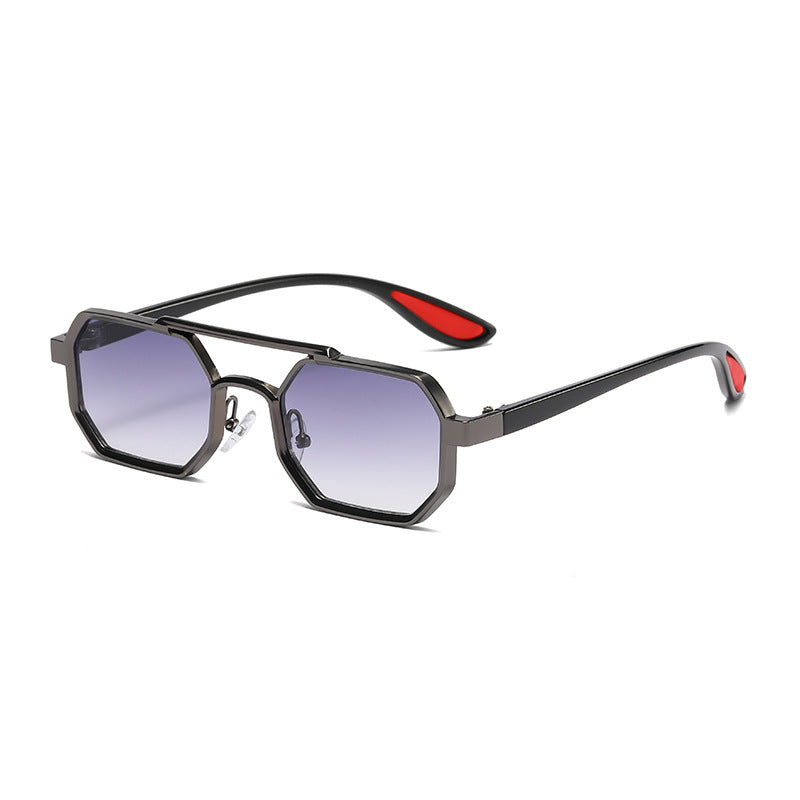Damer moteriktig designer-solbrille med eksklusiv åttkantet ramme Skanto