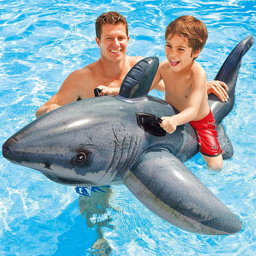 Kvinne Inflatable Shark Swim Ring Skanto