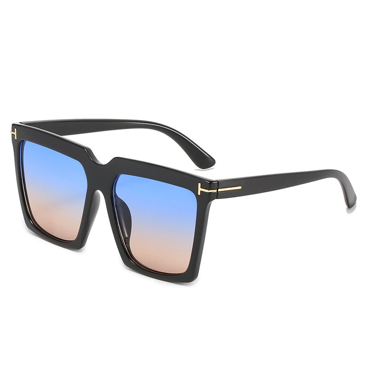 Dame oversized firkantet solbrille med luksuriøse aksenter Skanto