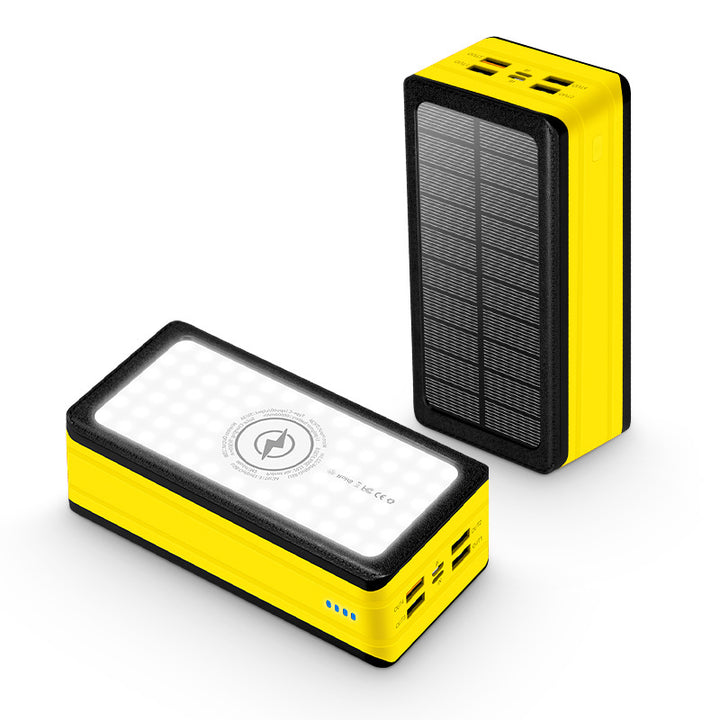 Solar Powerbank med LED-lampe Skanto