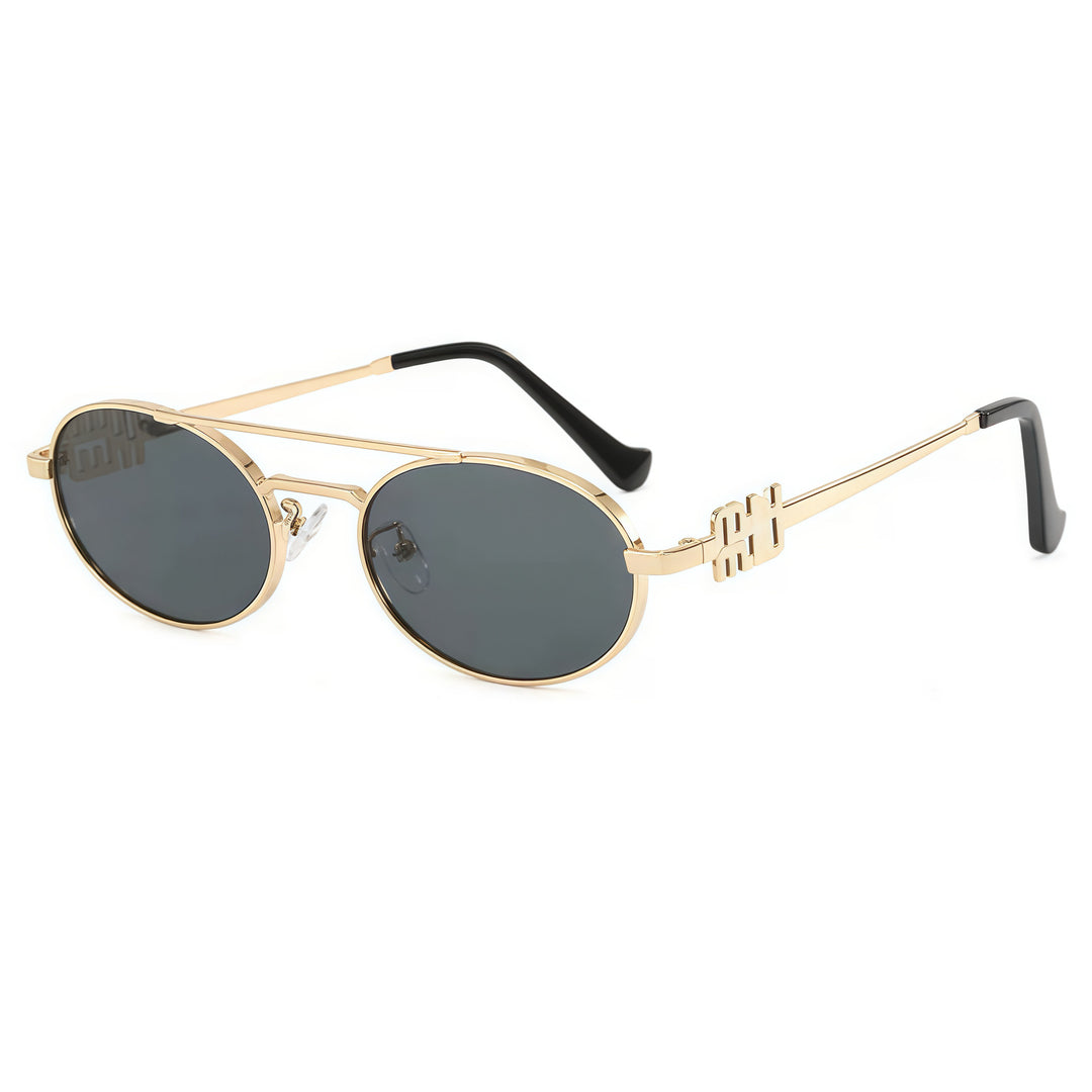 Dame modische briller med elegant metallramme og unikt design Skanto